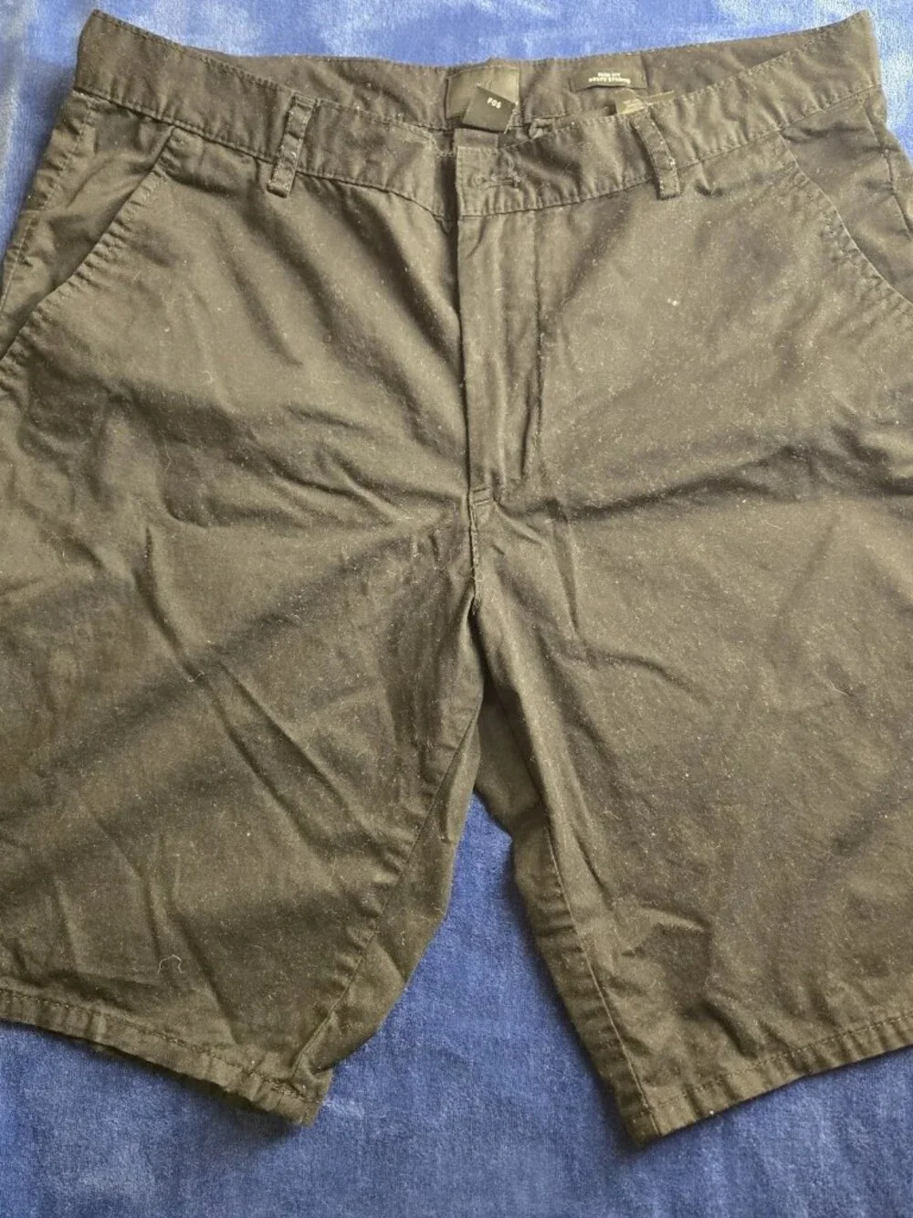 H&M Men's Slim Fit Shorts Black Waist 31